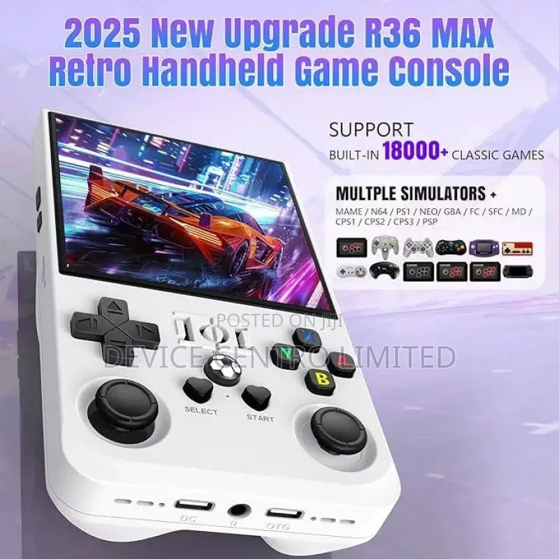 R36 Max Retro Handheld Game Console 4inch Screen