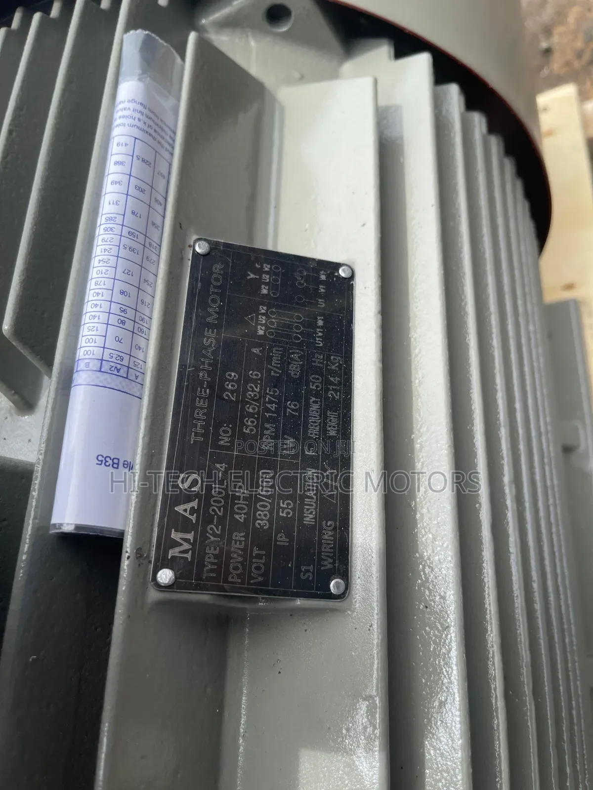 40hp (30kw) Three Phase Industrial Electric Motor – 1450rpm – 380v