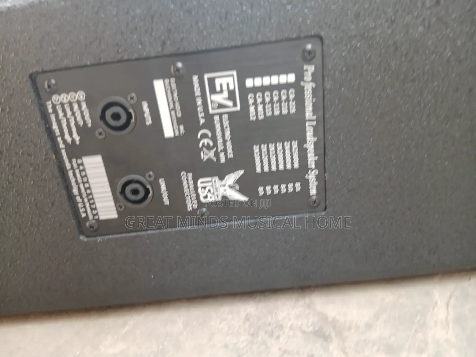 A Pair of Ev Passive Stage Monitor