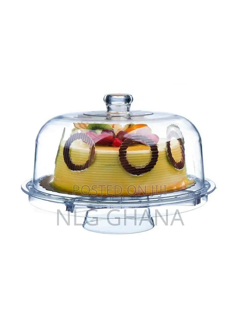 Glass Cake Stand With Dome Cover - Multi-Tier Serving Platter. Ghx6832
