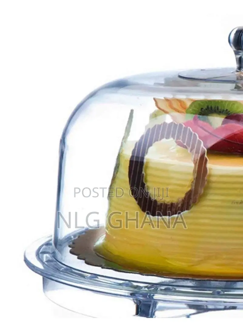 Glass Cake Stand With Dome Cover - Multi-Tier Serving Platter. Ghx6832