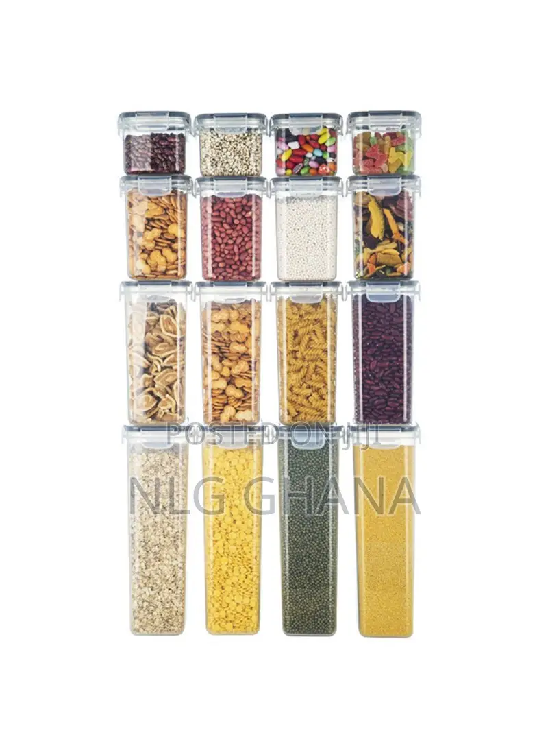 16pcs / Set Kitchen Sealed Jar Grain Storage Box. Tvx28577