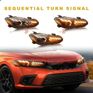 Full Led Headlights For 11th Gen Honda Civic 2021-2023