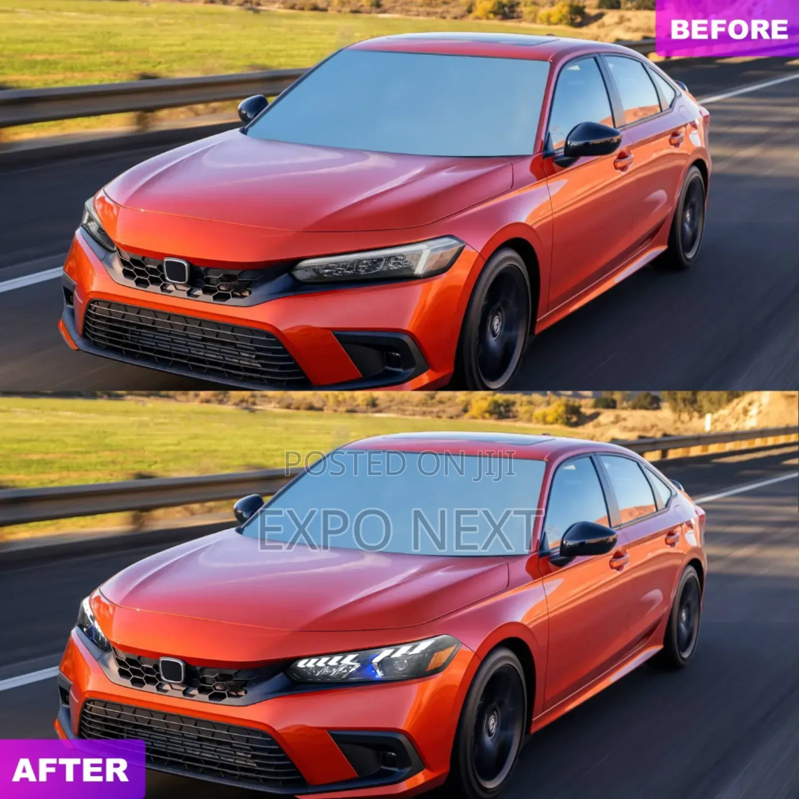 Full Led Headlights For 11th Gen Honda Civic 2021-2023
