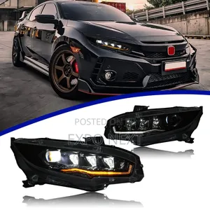 Full Led Headlights For 10th Gen Honda Civic 2016-2022