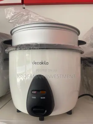 Decakila 1.5l Rice Cooker With Steamer Keer033w