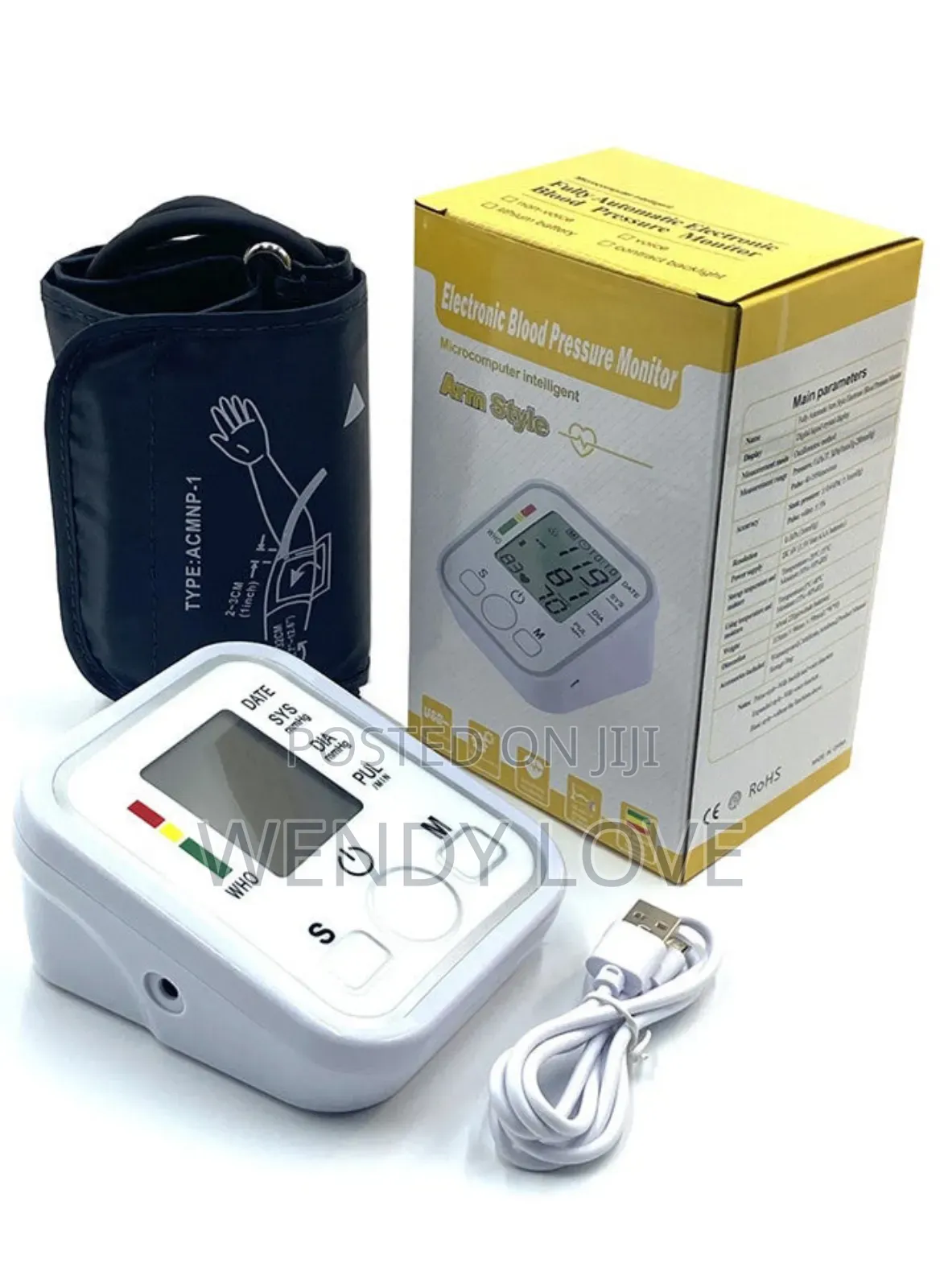 Digital Blood Pressure Monitor , Heart Health. Monitor Heart Rate .