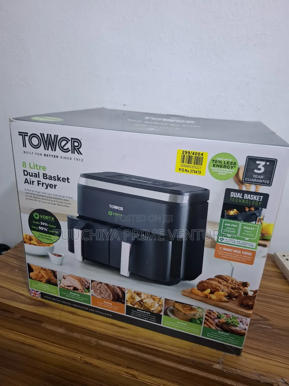 8.L Tower Dual Bacon Air Fryer Uk 🇬🇧
