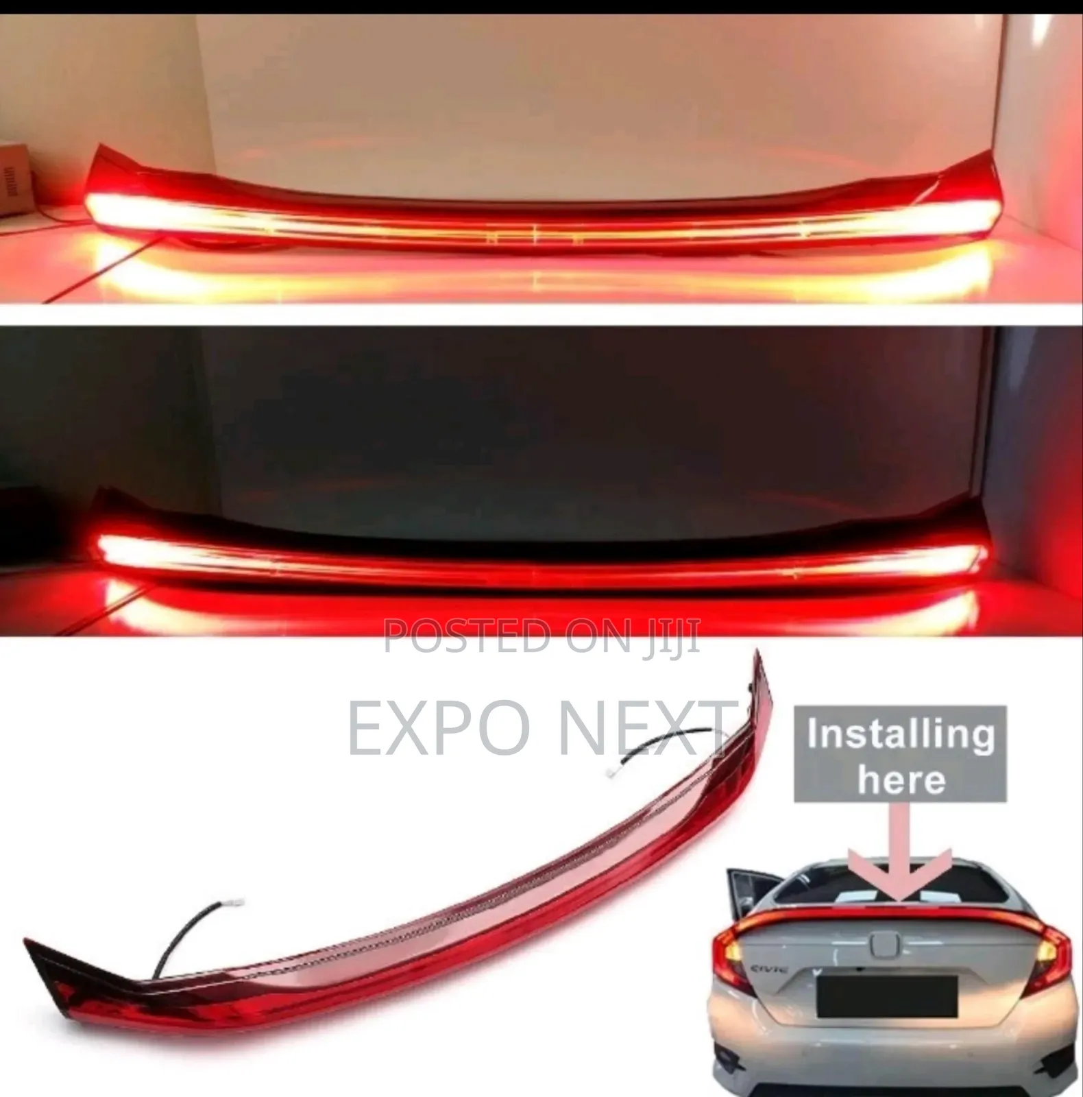 Civic Spoiler(Light Guide/Glossy Black) 2016-2021