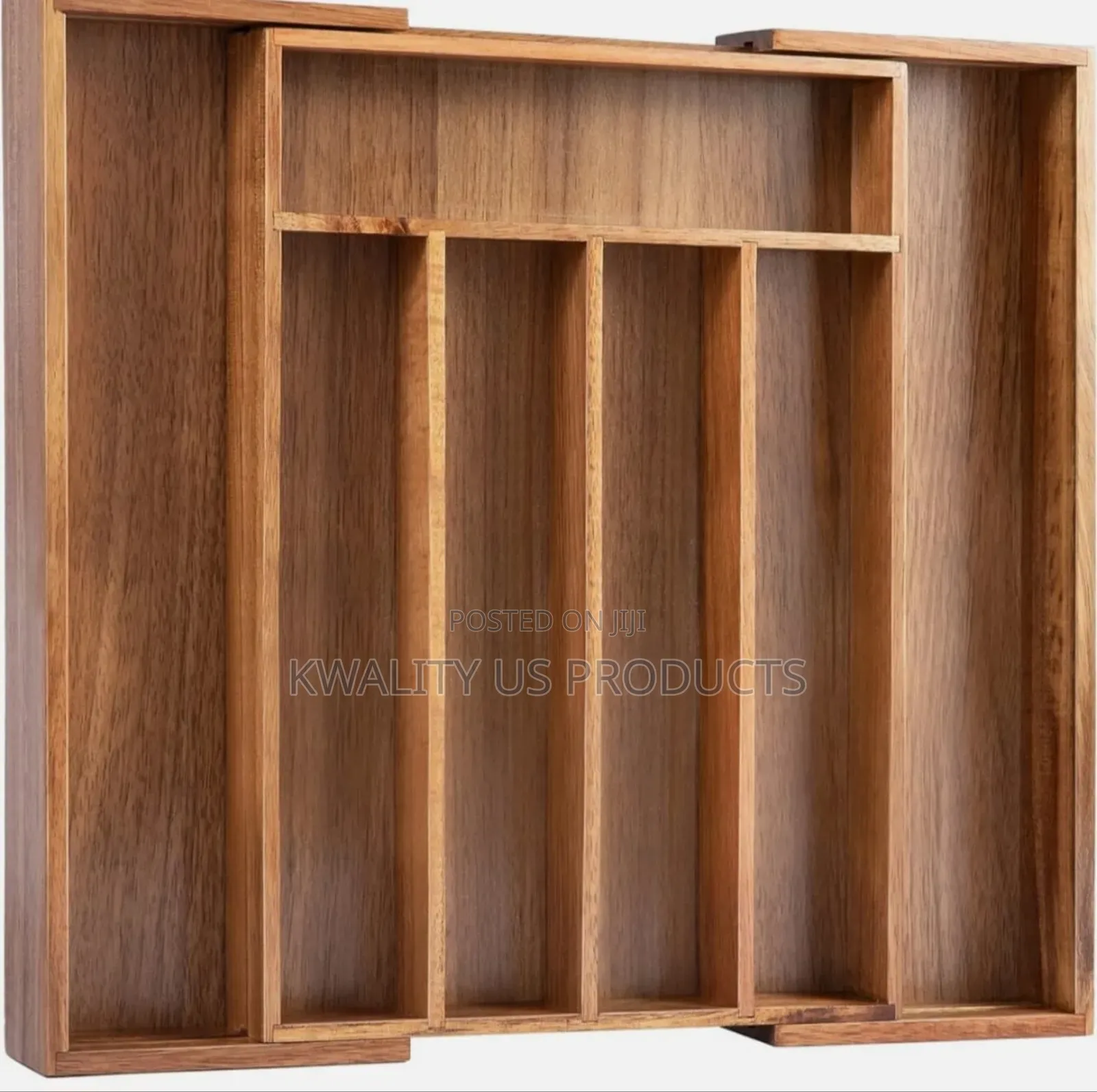 Acacia Wood Cutlery Organizer