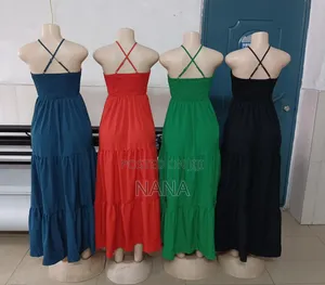 Beautiful Strappy Sleeve Long Dress