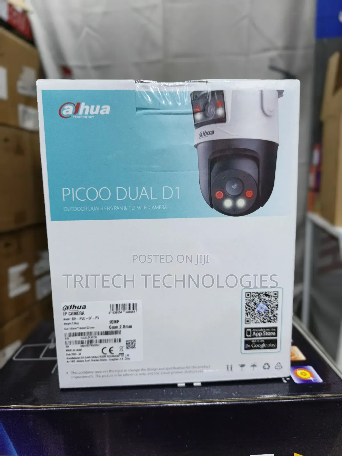Dahua 5mp Wifi Stand Alone Camera P5d-5f-Pv 5+5mp Dual-Lens