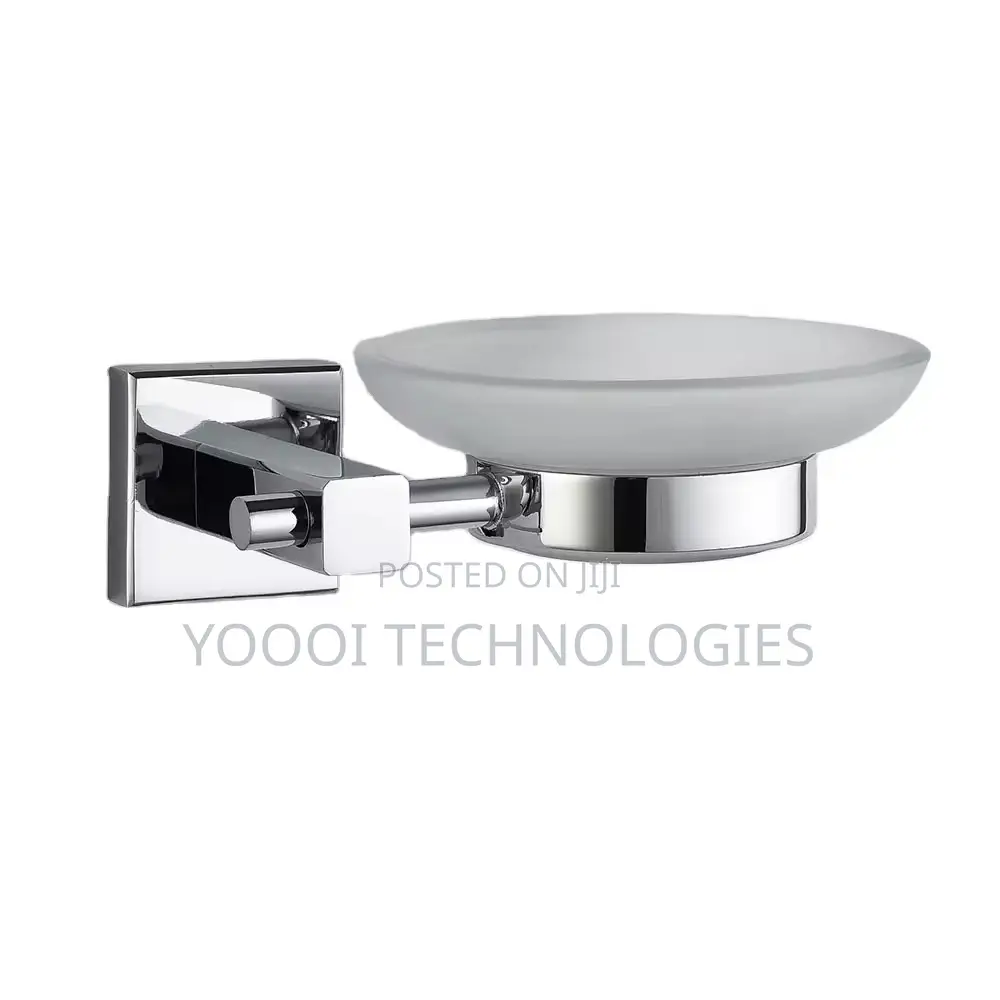 Hight Quality Chrome Brass Bathroom Glass Soap Dish