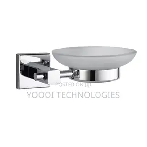 Hight Quality Chrome Brass Bathroom Glass Soap Dish