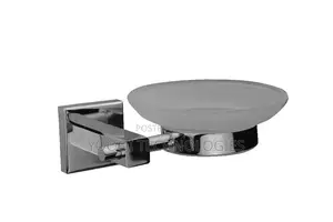 Hight Quality Chrome Brass Bathroom Glass Soap Dish