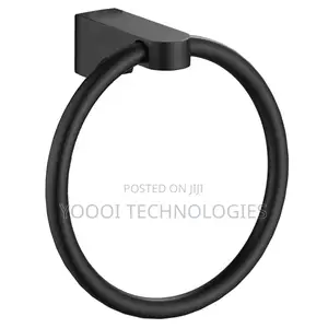 7pcs Rust Free Matte Black Bathroom Accessories Set