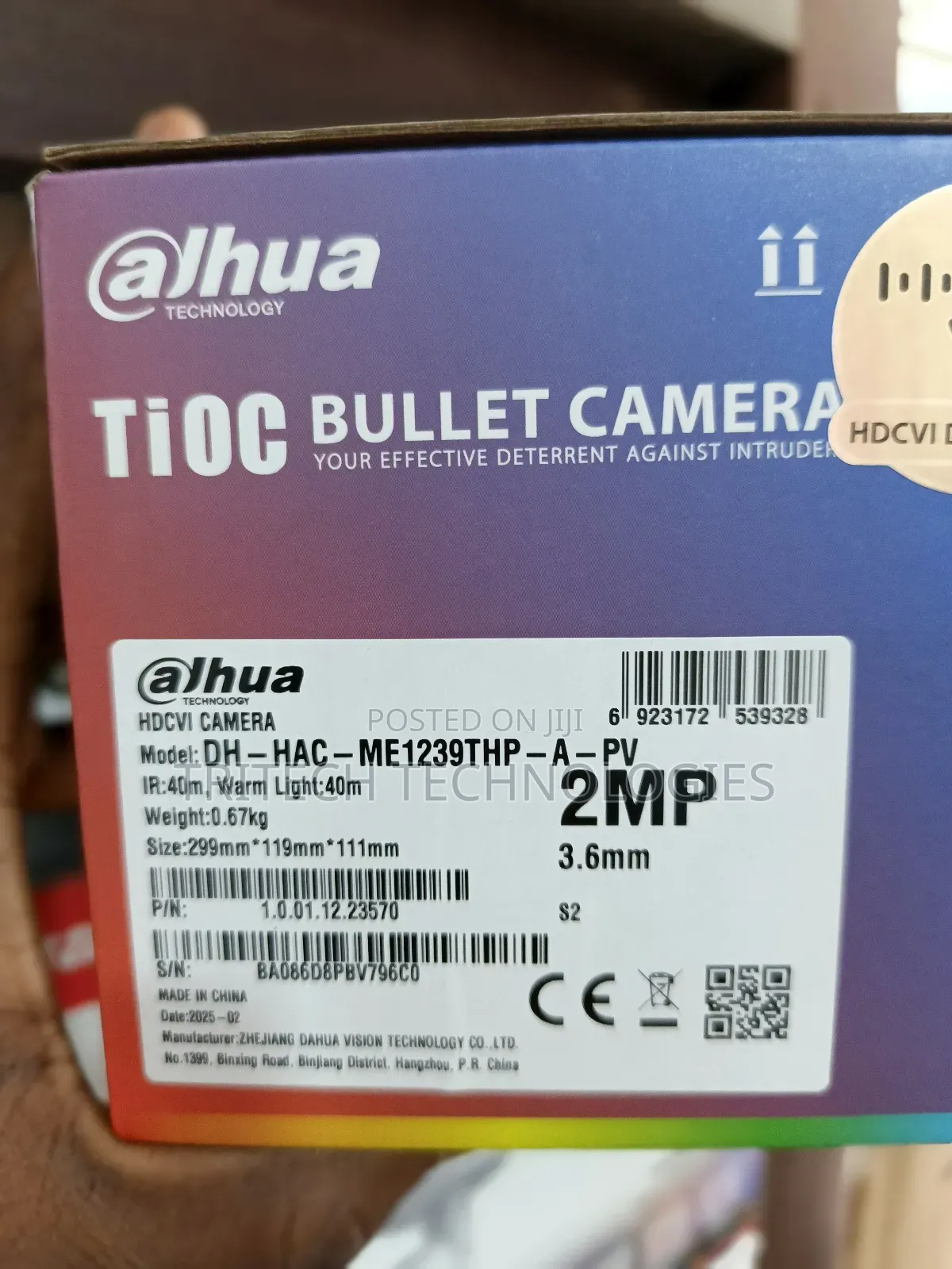 Dahua Hac-Me1239th-a-Pv 2mp Full Color Active Deterrence Outdoor Tioc