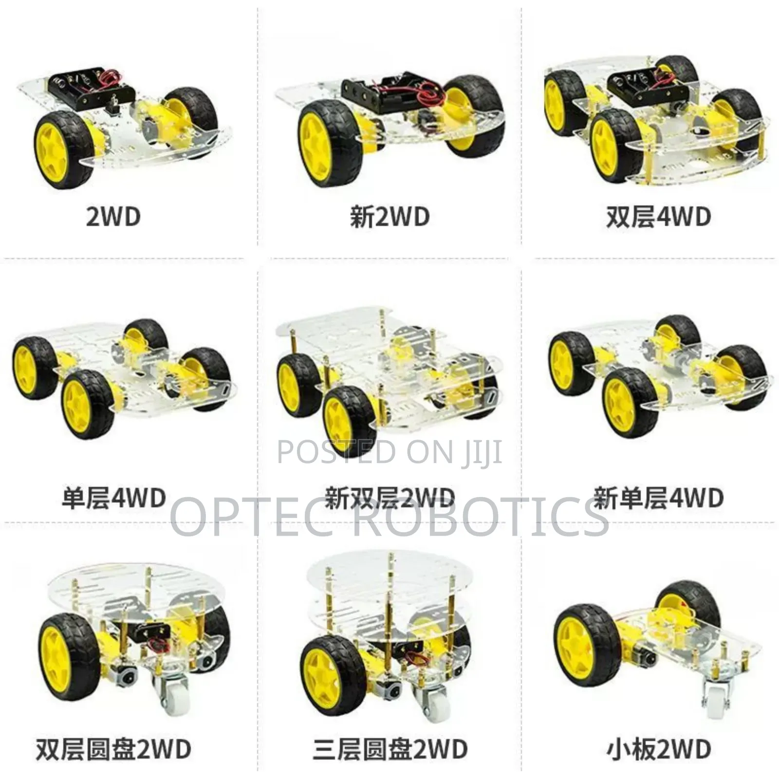 4-wheel Robot Car Chassis Kit 2 Layer 4wd
