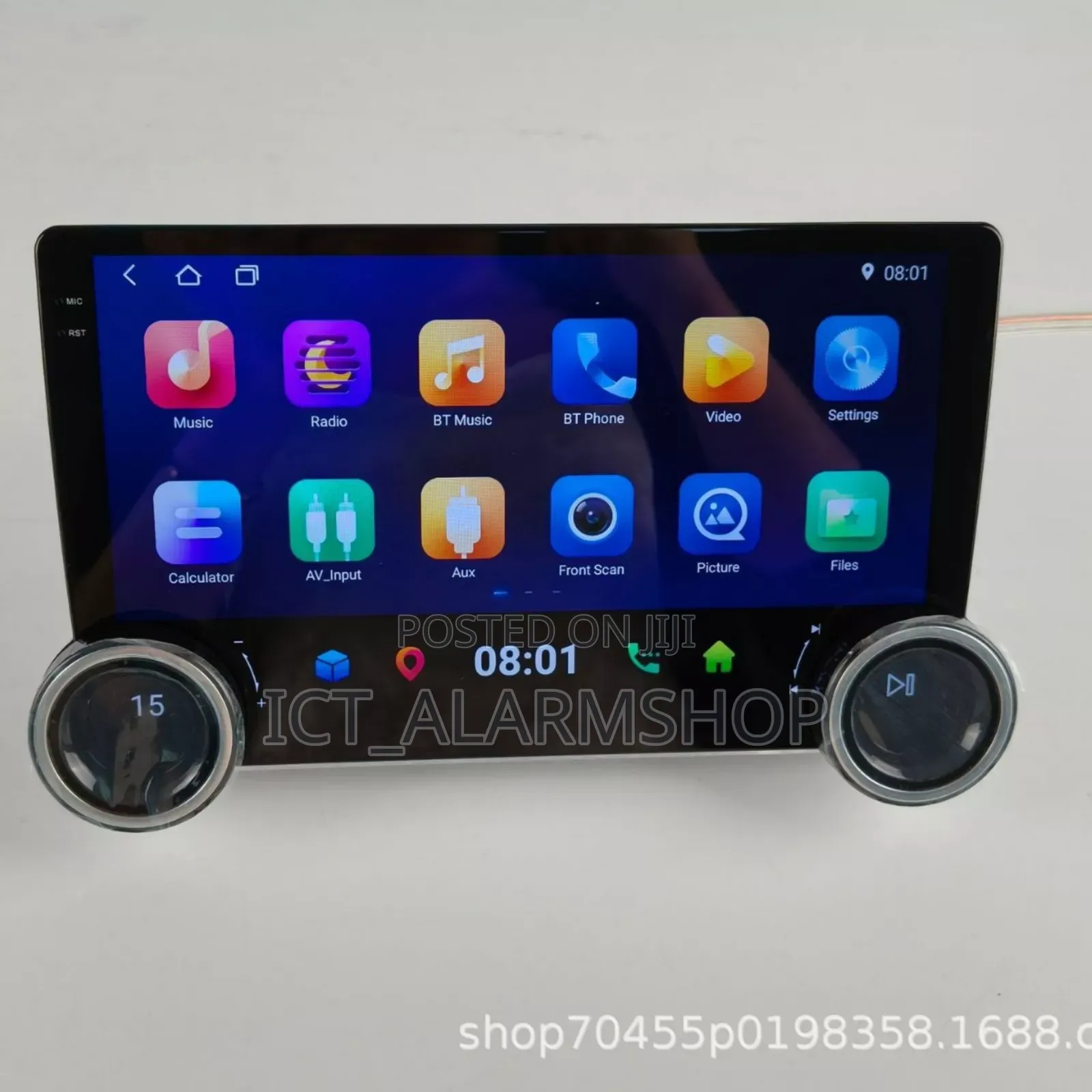 Dual Knop Car Android Radio Multimedia Player With iPhone Carplay