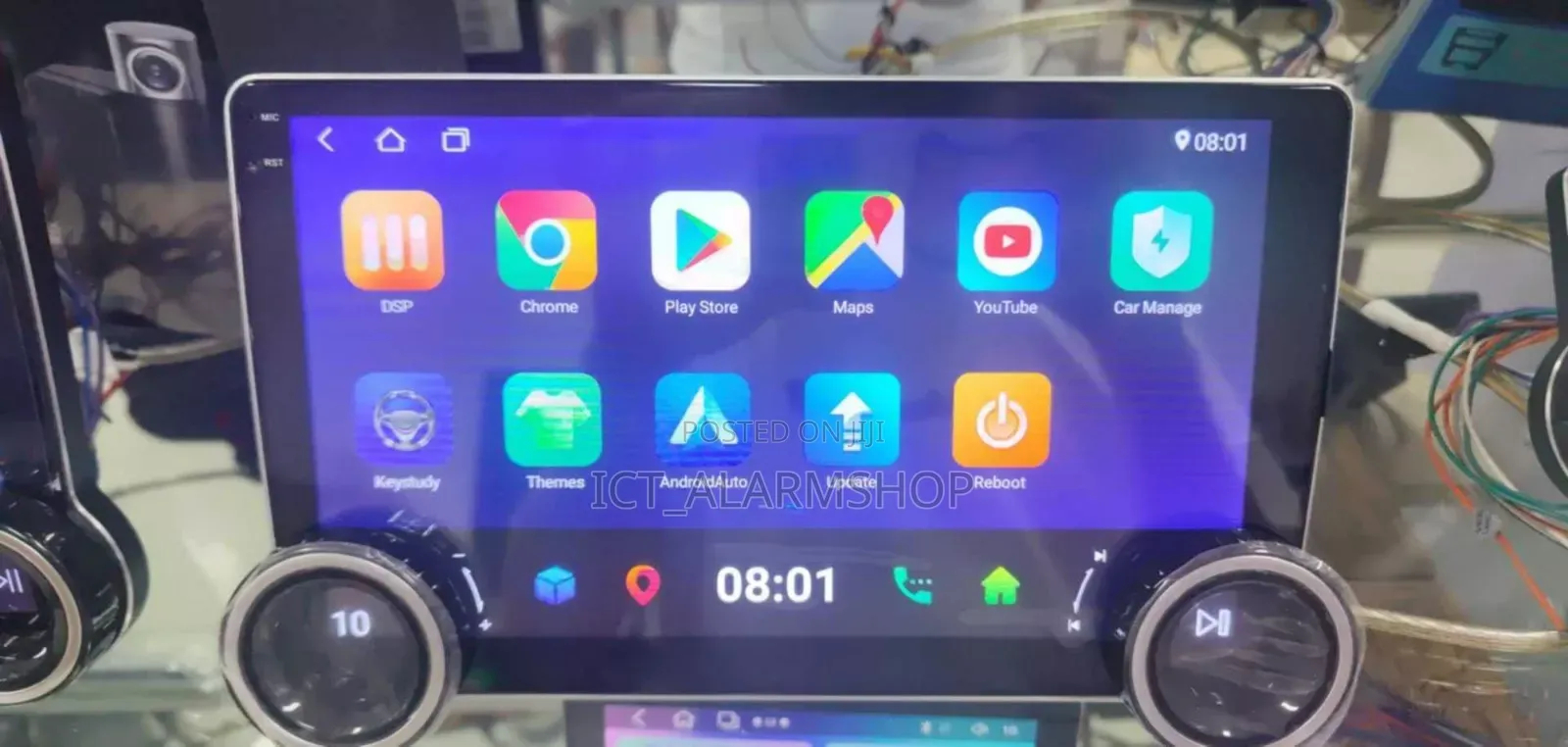 Dual Knop Car Android Radio Multimedia Player With iPhone Carplay