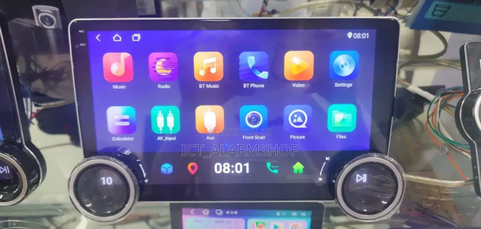 Dual Knop Car Android Radio Multimedia Player With iPhone Carplay