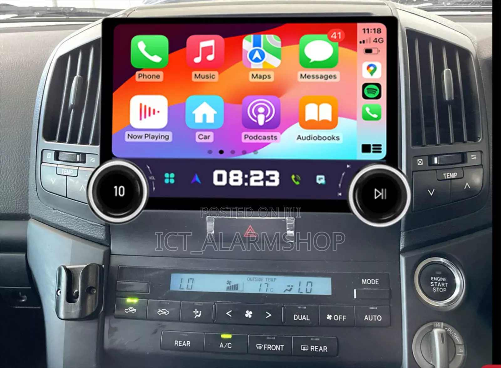 Dual Knop Car Android Radio Multimedia Player With iPhone Carplay in ...
