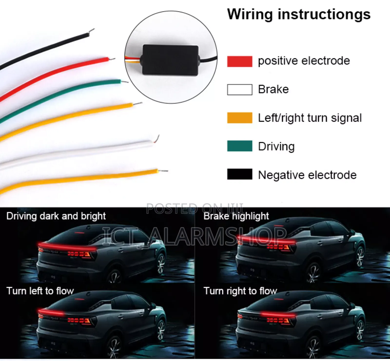 Universal Led Spoiler Strip Light,