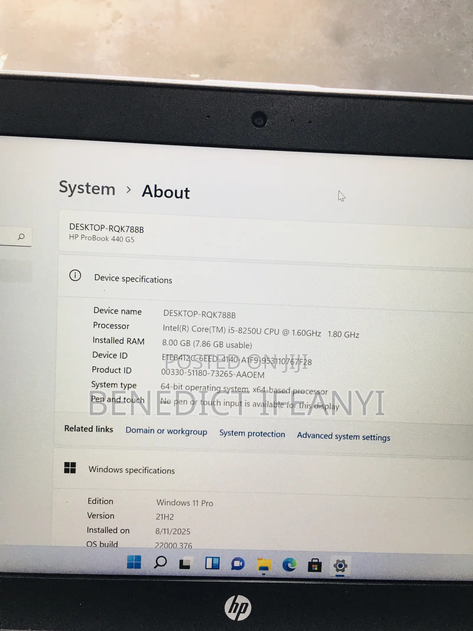 Laptop HP ProBook 440 G5 8GB Intel Core I5 HDD 500GB