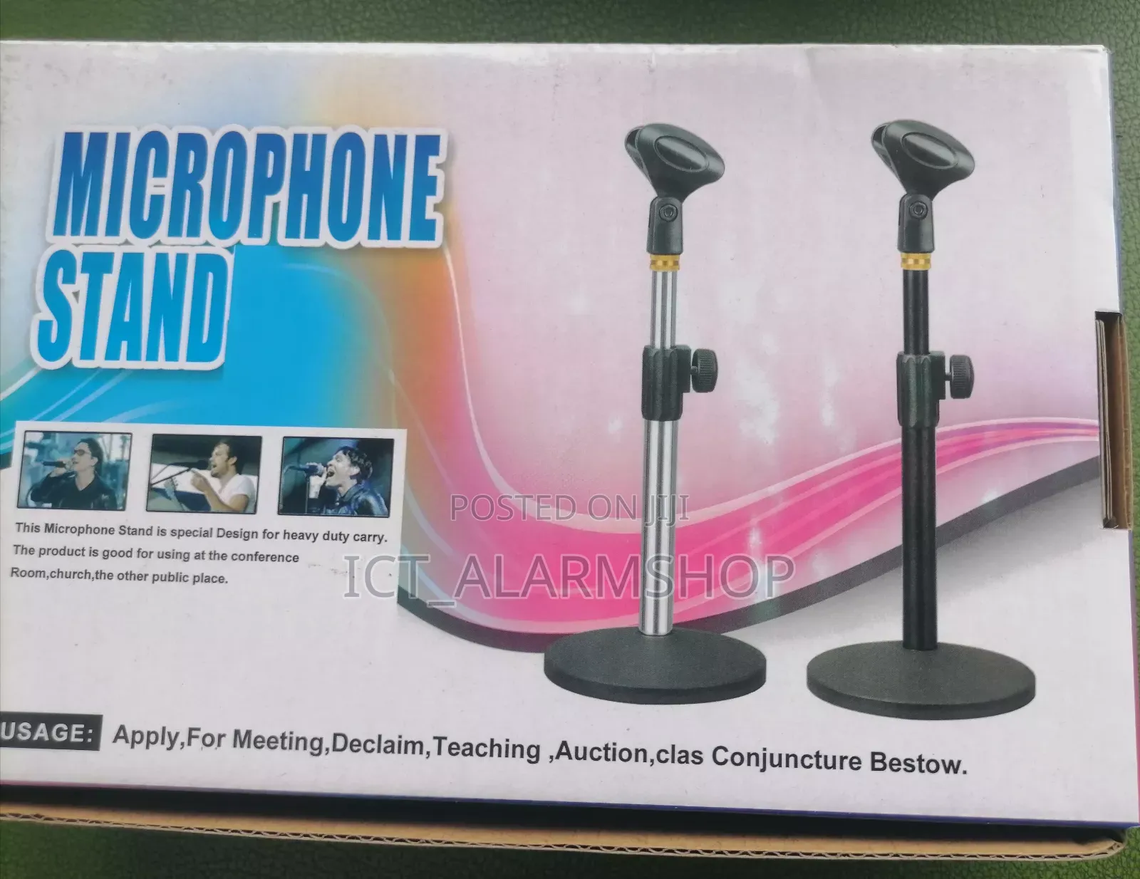 Microphone Stand With Heavy Bass Metal