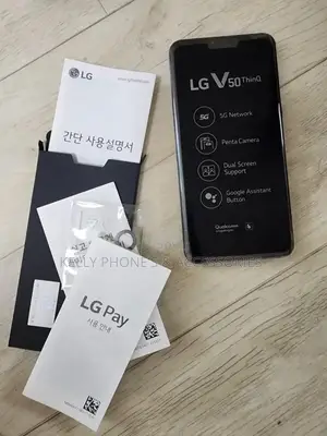 New LG V50 ThinQ 5G 128 GB Black
