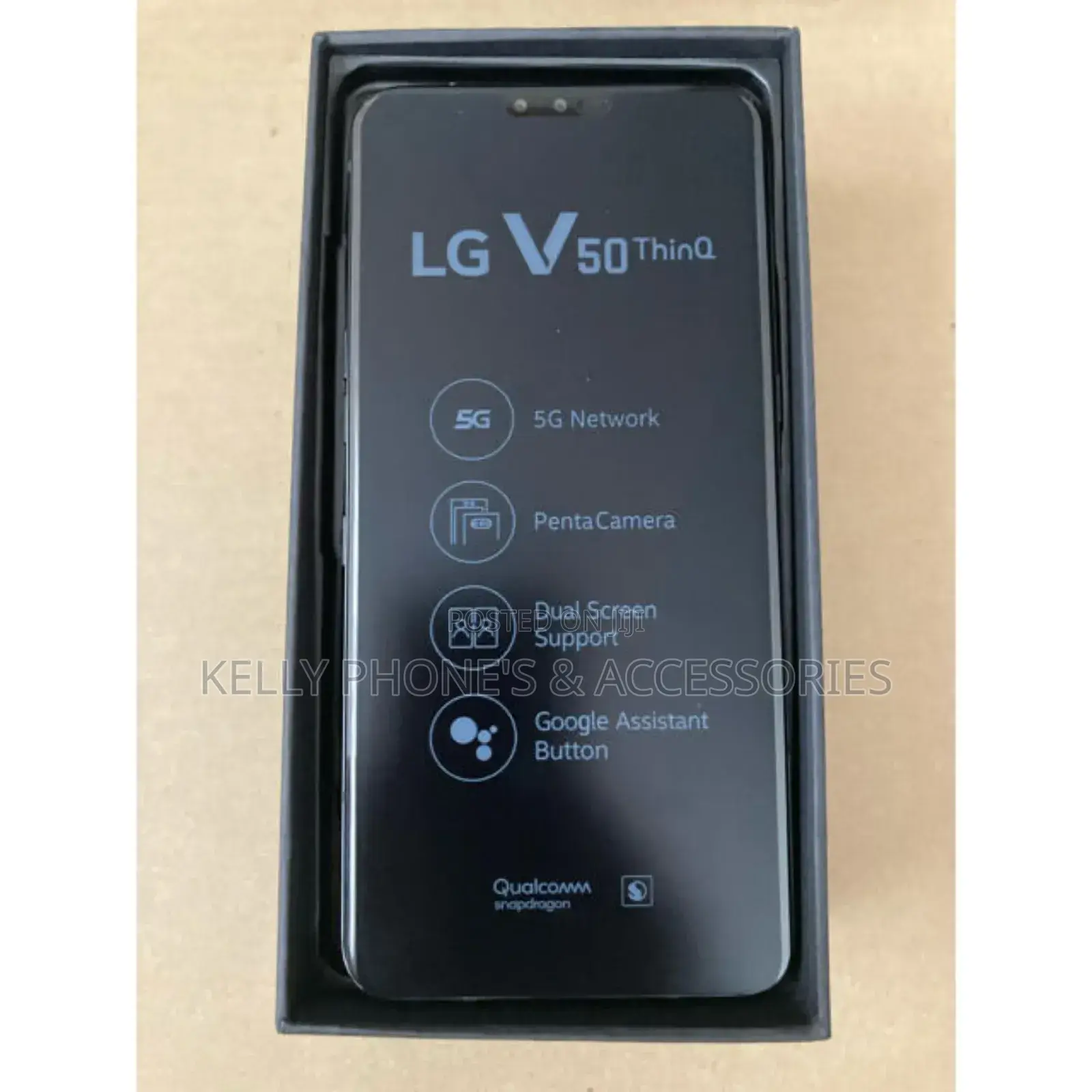 New LG V50 ThinQ 5G 128 GB Black