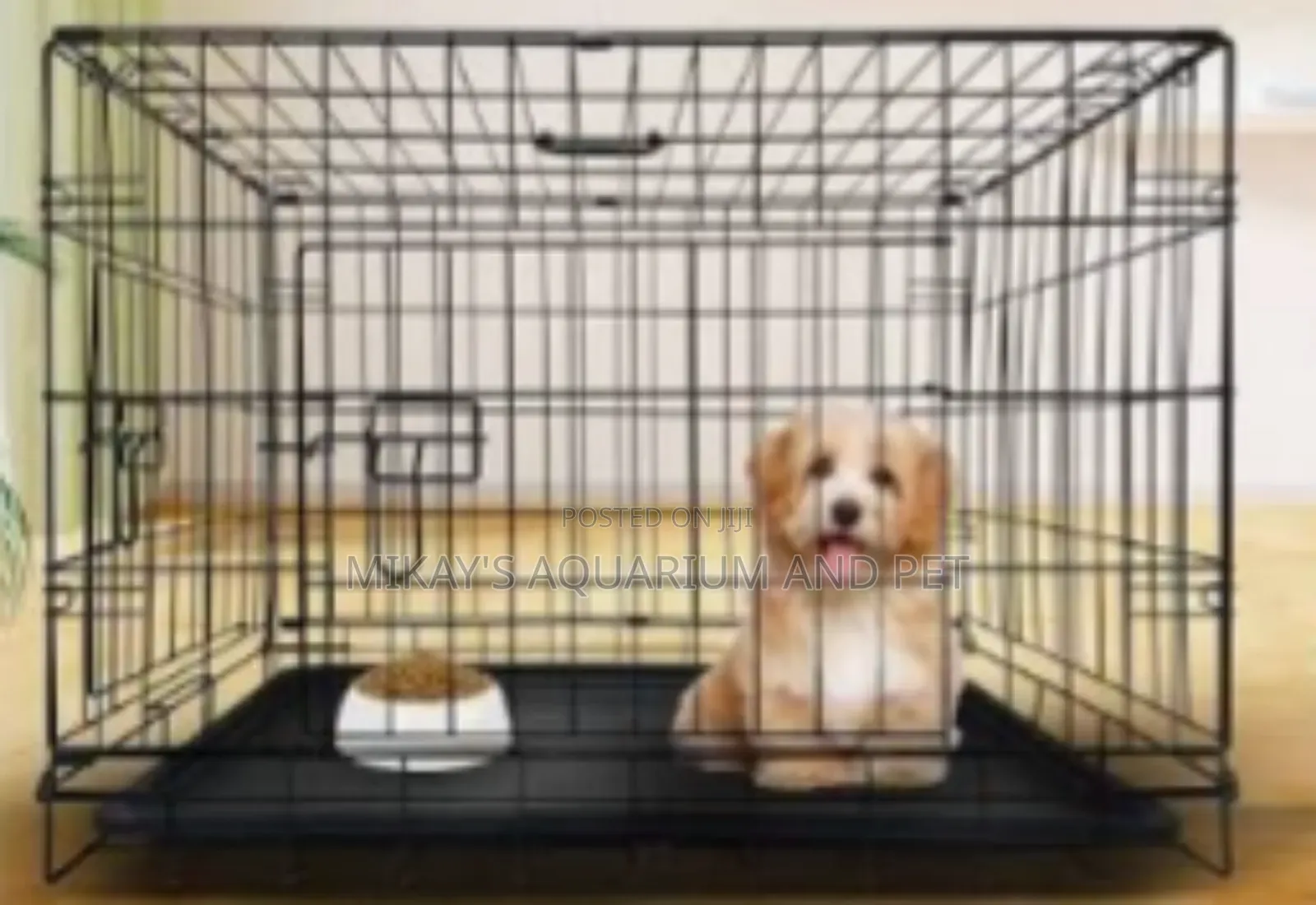 Large Metal Poodle Dog Cage
