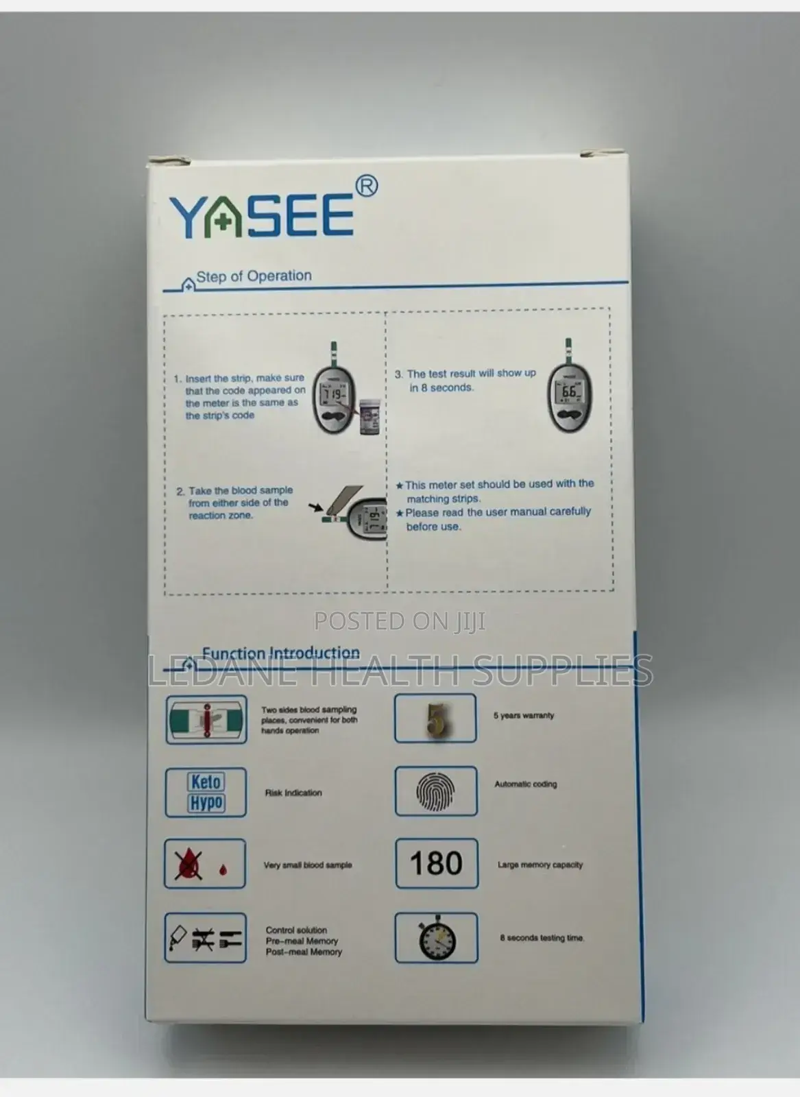 Yasee Glucose Test Strips With Lancet
