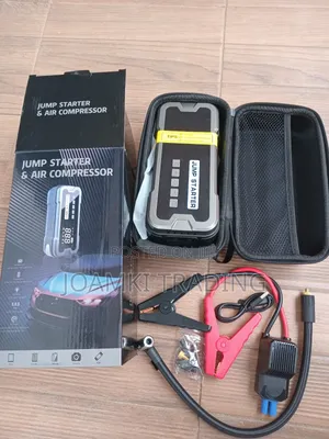 Car Jump Starter With Tyre Inflator, 4000a Peak Current, 24,000mah