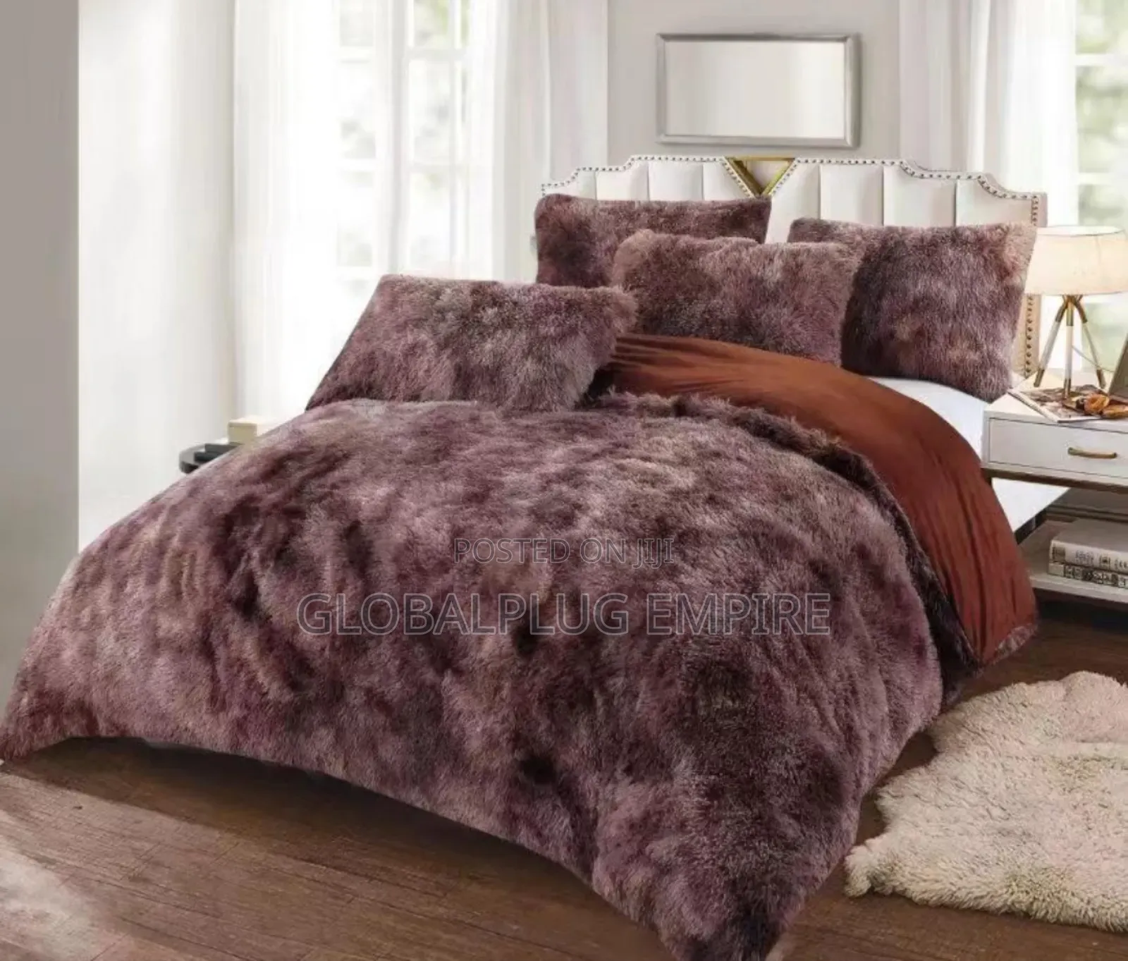 Fluffy 6pcs Duvet Set Comfort Style in One