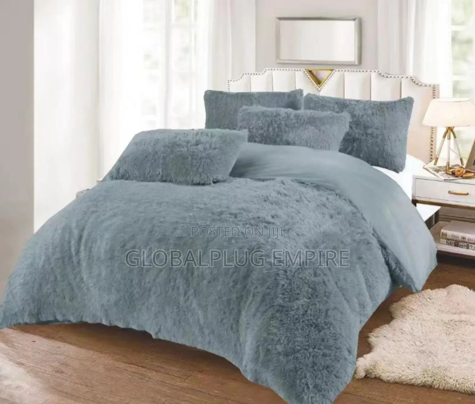 Fluffy 6pcs Duvet Set Comfort Style in One