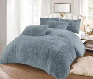 Fluffy 6pcs Duvet Set Comfort Style in One