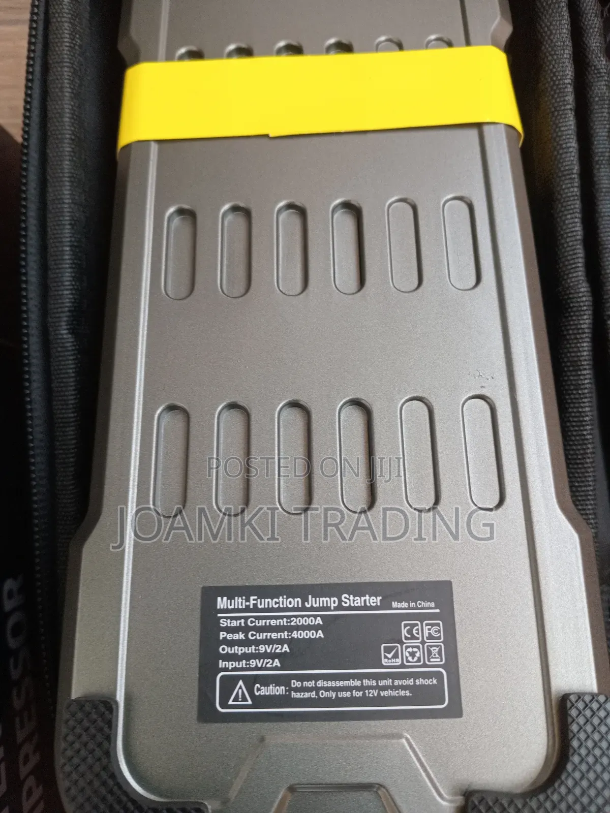 Car Jump Starter With Tyre Inflator, 4000a Peak Current, 24,000mah