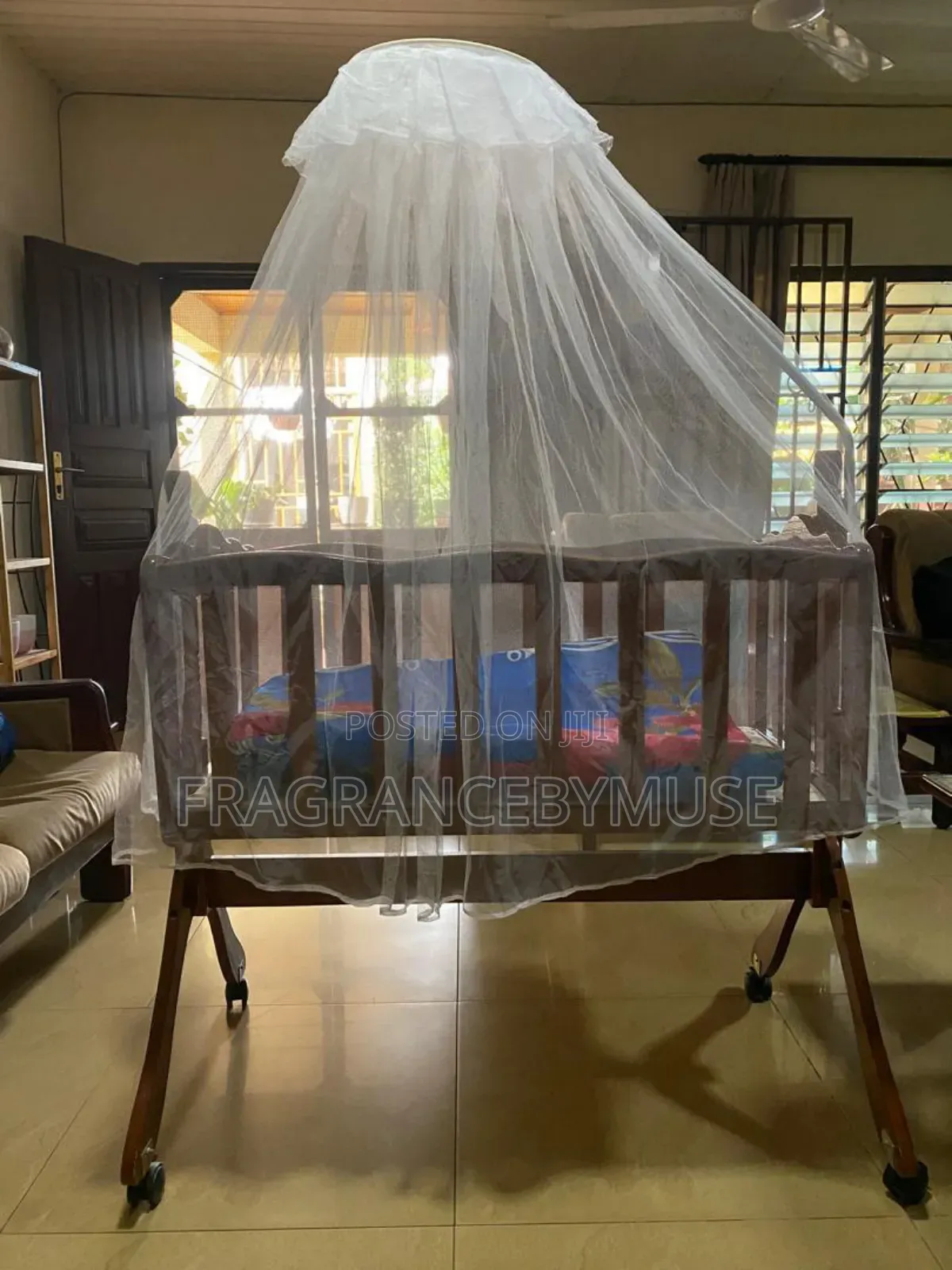Wooden Baby Cradle Swing