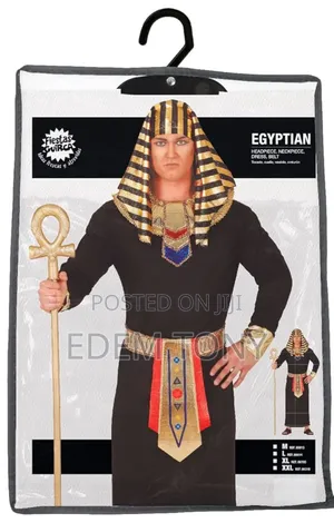 Mens Egyptian Pharaoh Fancy Dress Costume Men