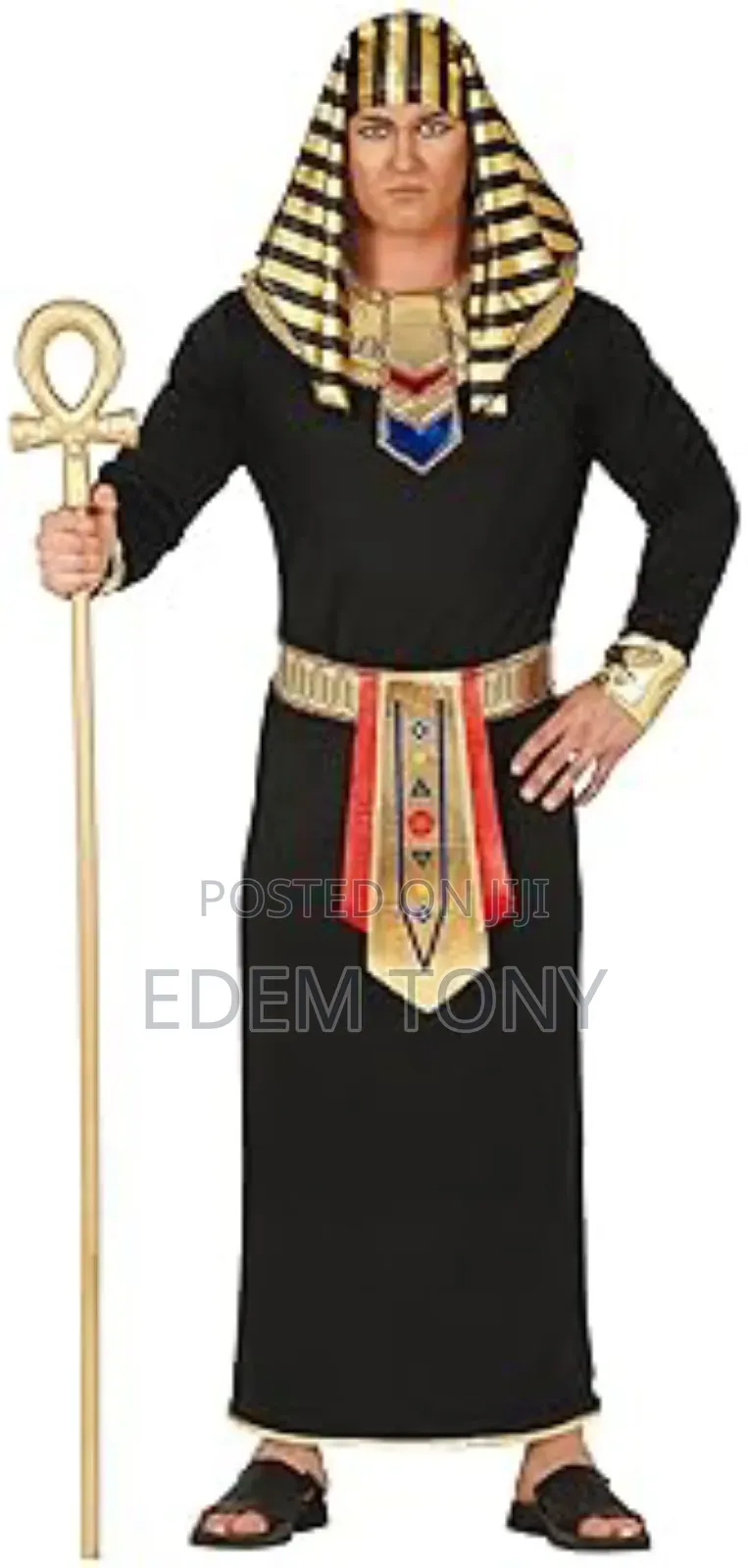 Mens Egyptian Pharaoh Fancy Dress Costume Men