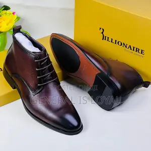 Billionaire Coffee Leather Lace Men’S Boot