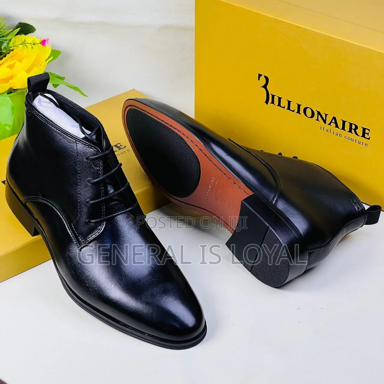 Billionaire Lace Up Men Leather Boot