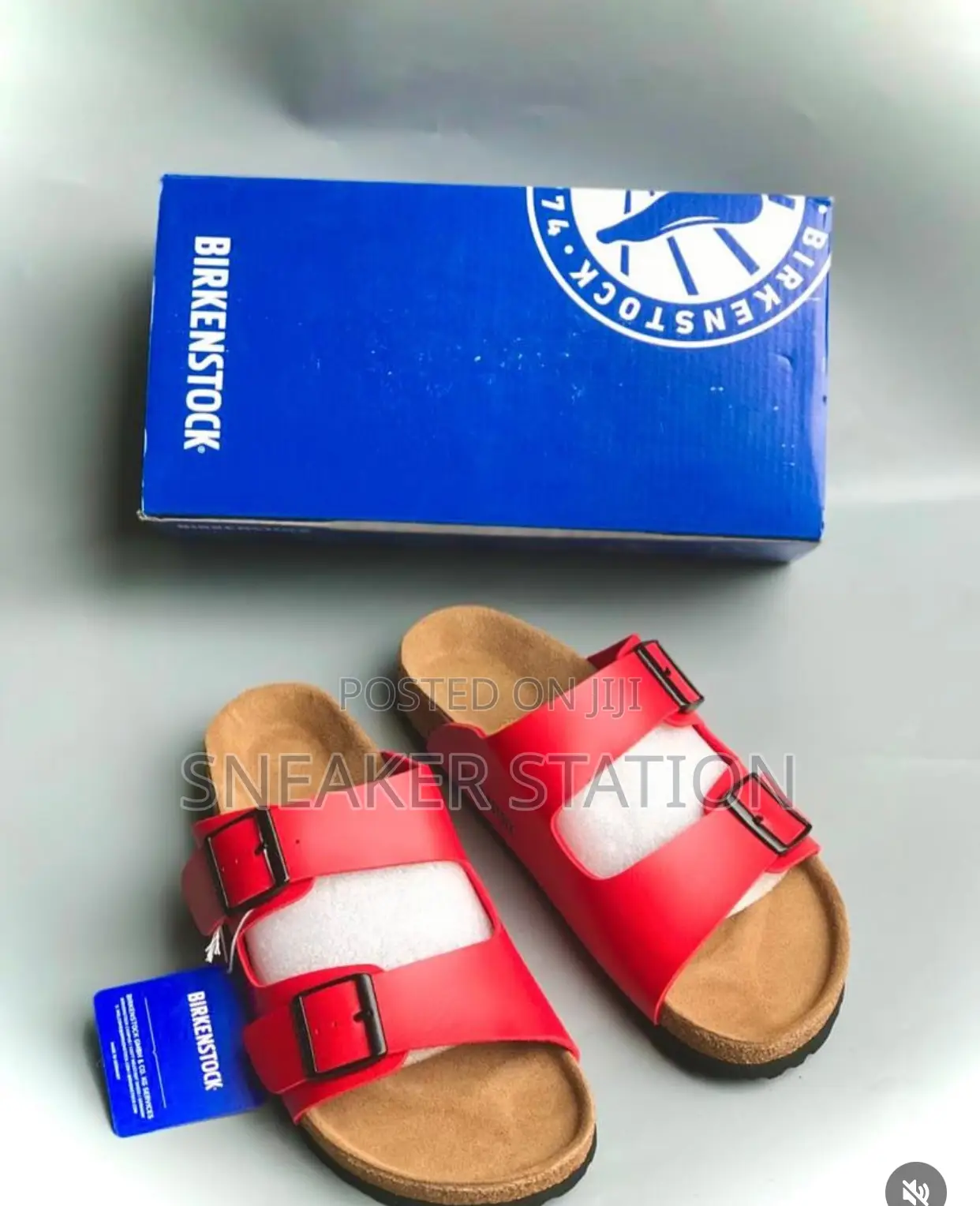 Birkenstock Arizona Red Leather