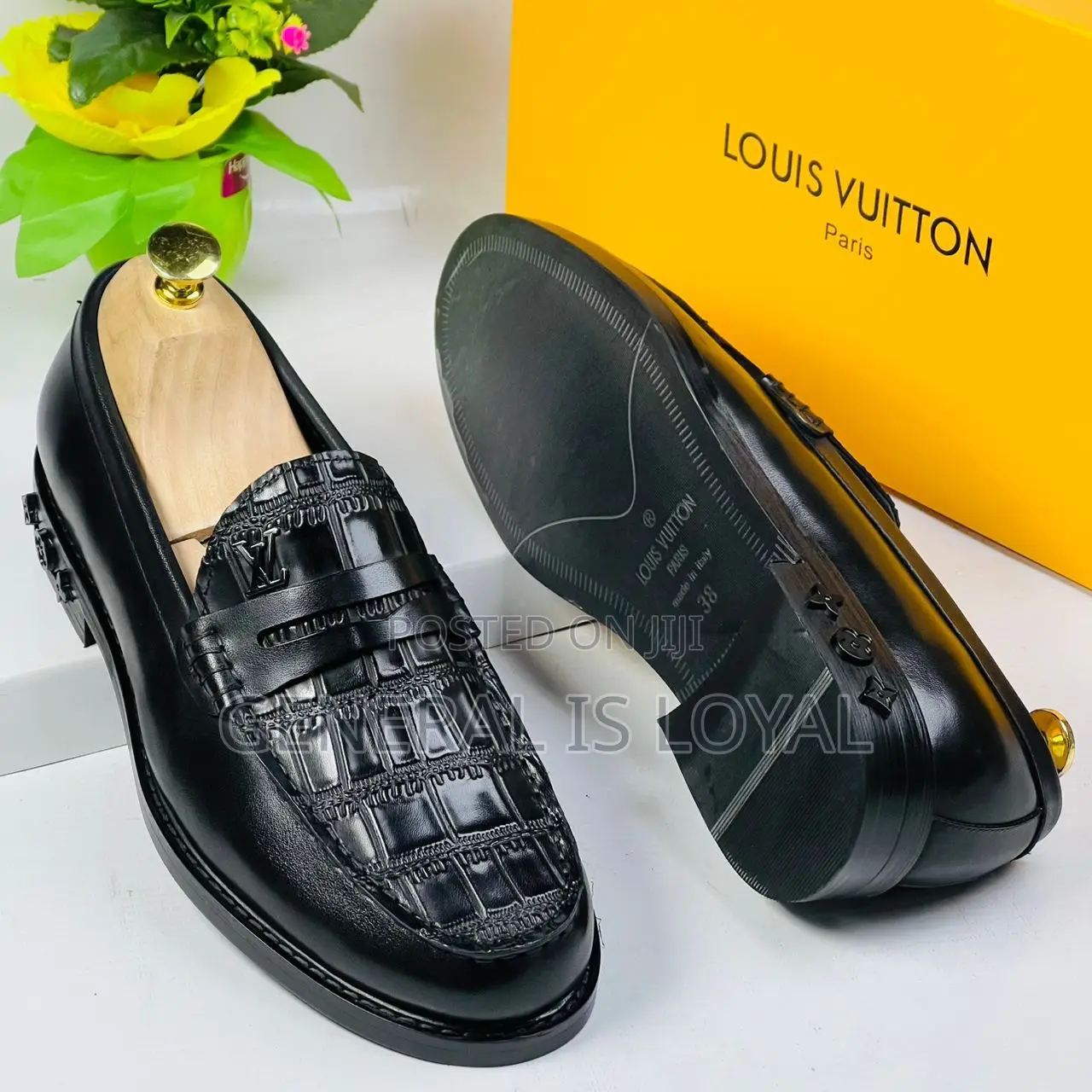 Louis Vuitton Black Classic Men Loafers Shoe