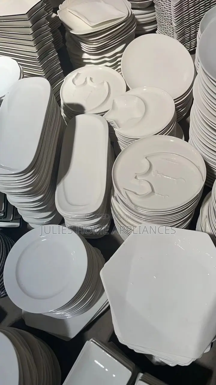 Beautiful Big Ceramic Mix Fufu Blows / Plates / Tea Pot