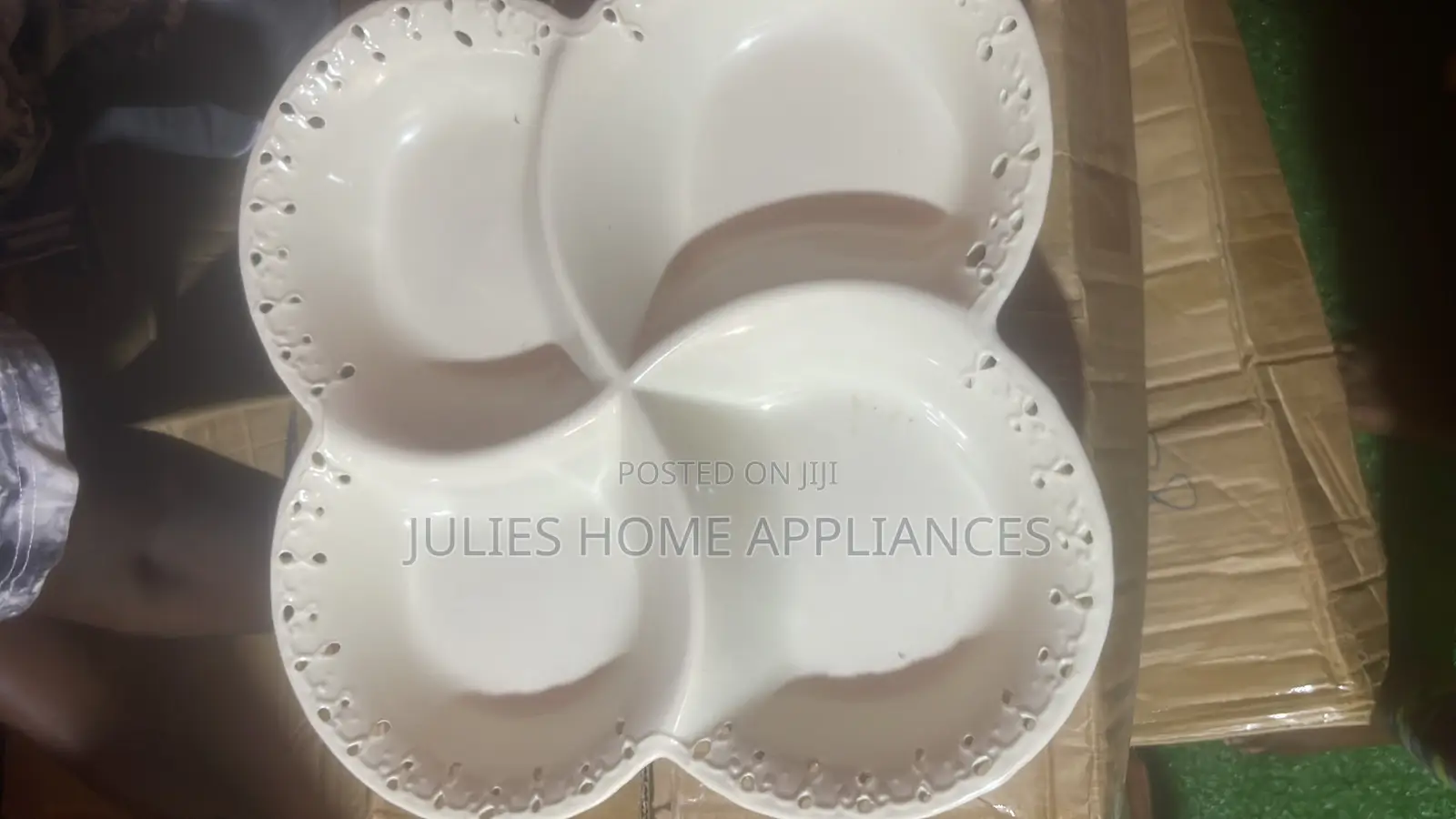 Beautiful Big Ceramic Mix Fufu Blows / Plates / Tea Pot