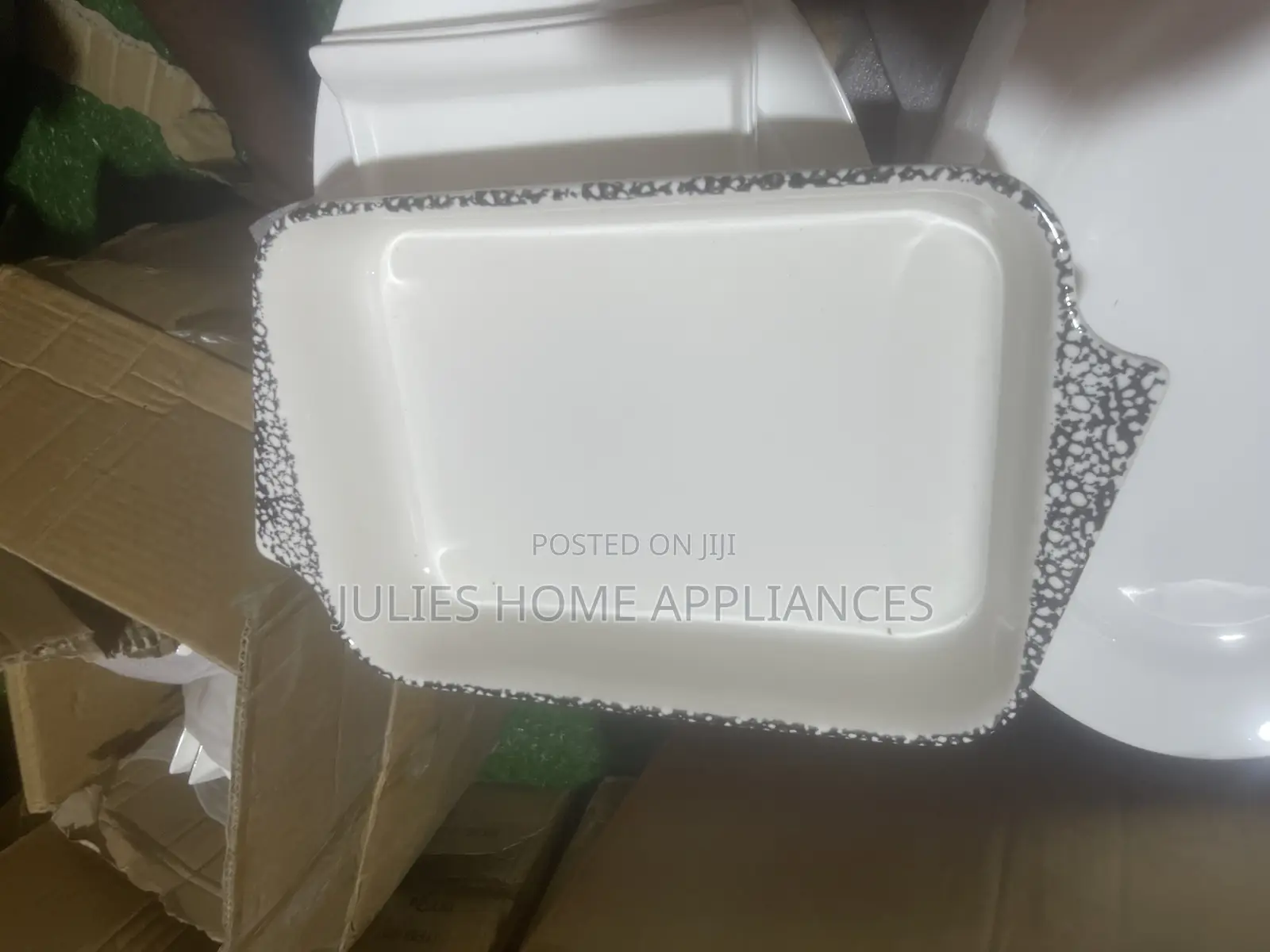 Beautiful Big Ceramic Mix Fufu Blows / Plates / Tea Pot