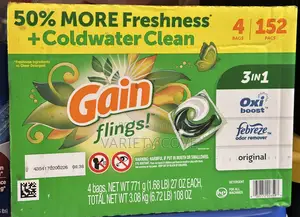 Gain Flings 3 in One Washing Pods 152 Pacs