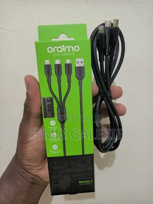 Oraimo Duraline 4 3a 1.2m 3 in 1 Cable